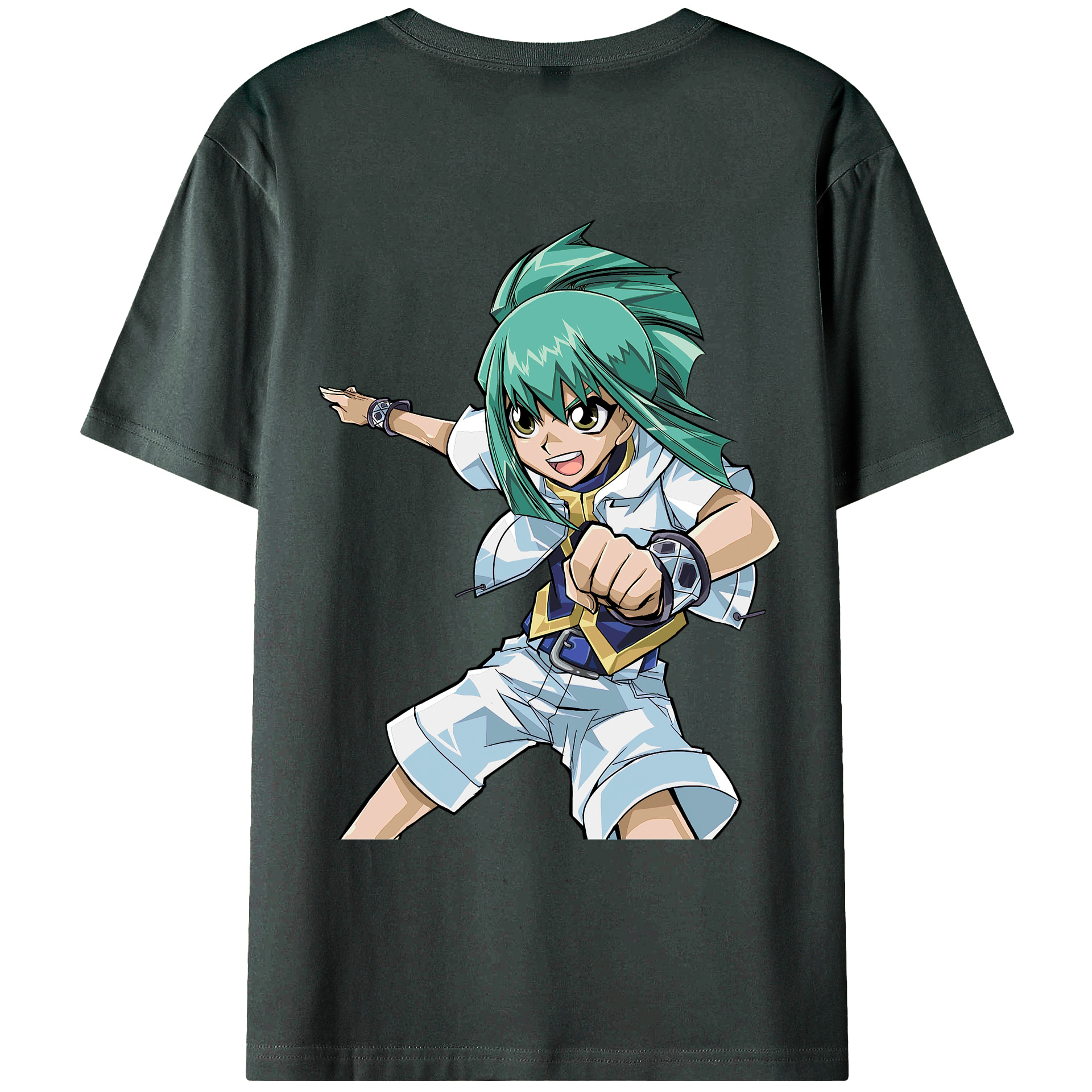 （画像用） 遊☆戯☆王 Yu-Gi-Oh! 綿100％ メンズ半袖Tシャツ（バックプリント） 通気性